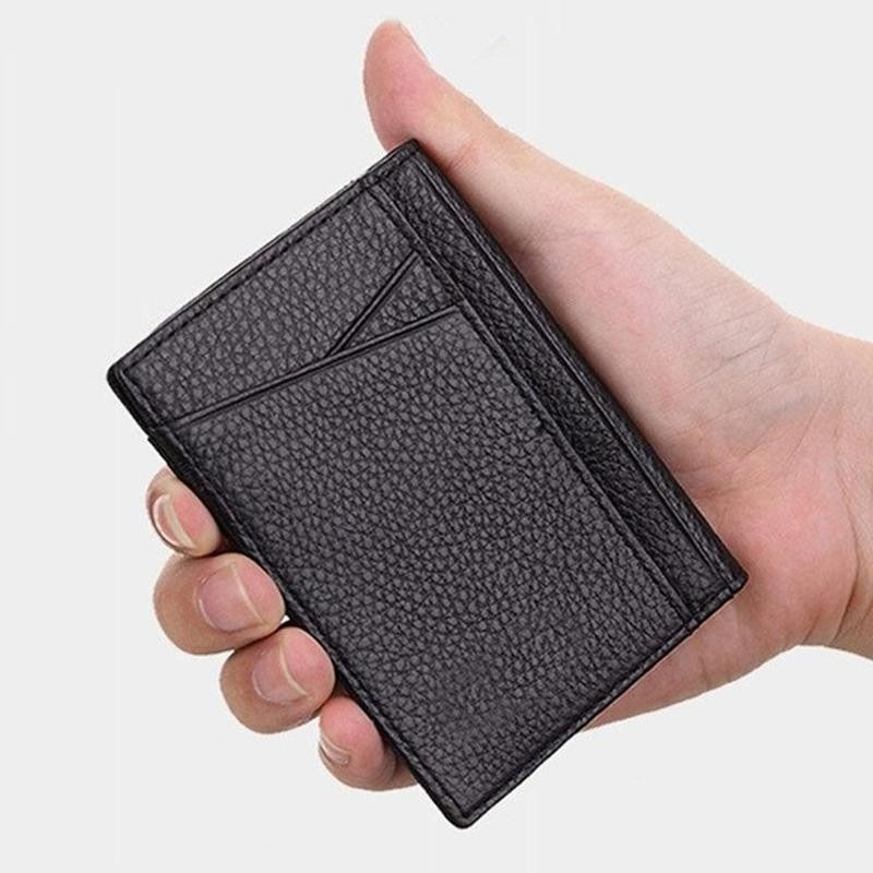 Ultra Slim RFID Blocking Leather Wallet Credit ID Card for Men Holder 2020 Purse Case Money Fashion Bag Women Wallets