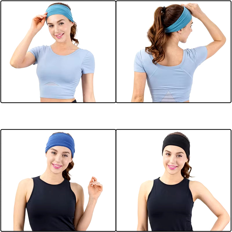 Fascia per Capelli Da Donna Turbante Fasce Elastiche per Capelli Tinta Unita Fascia per Capelli Yoga Trucco Di Moda Cerchietto per Capelli Vintag Copricapo Accessori per Capelli