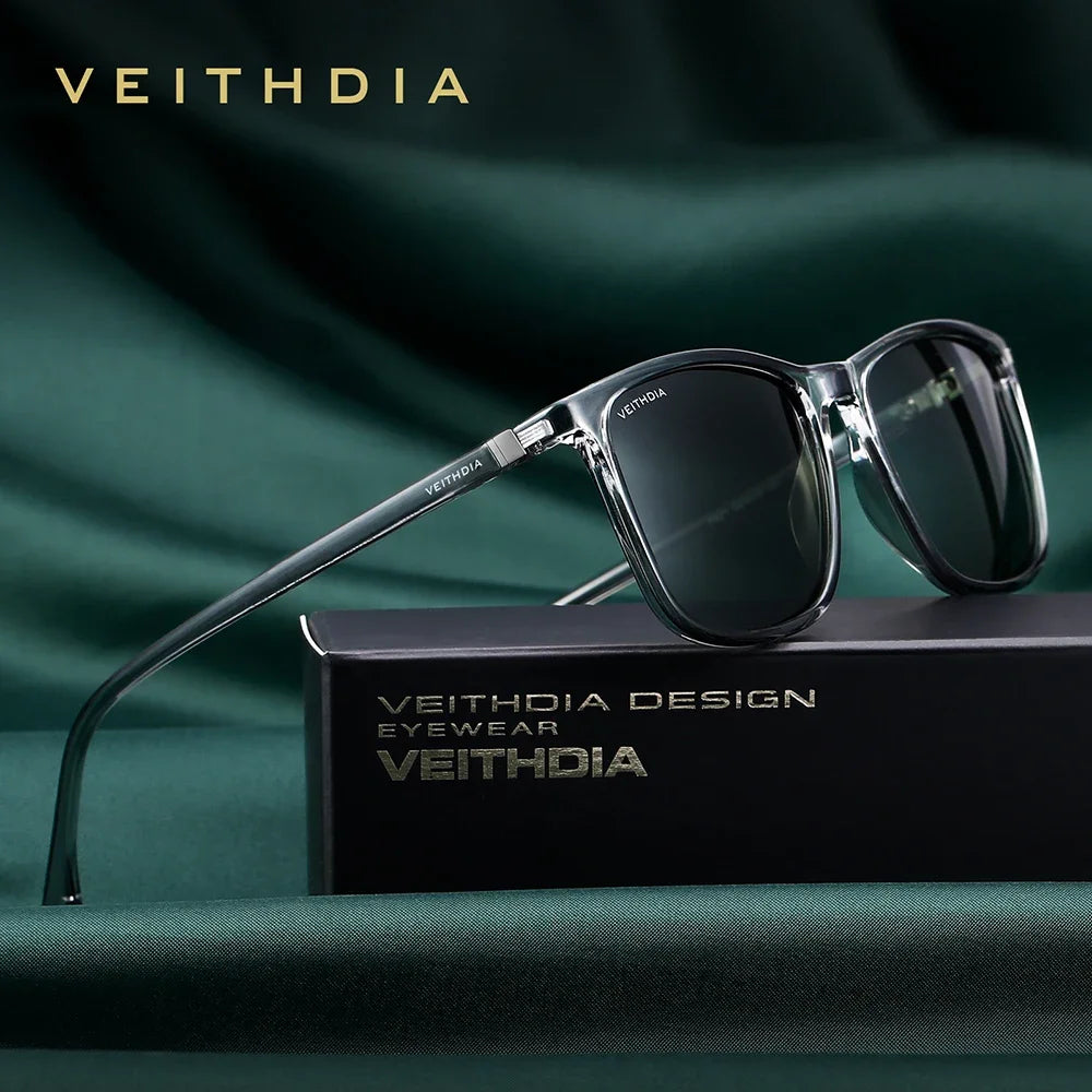 VEITHDIA Brand New Occhiali Da Sole Unisex Retro TR90 Occhiali Da Sole Polarizzati UV400 Lenti Vintage Occhiali Da Sole per Uomo/Donna 7521