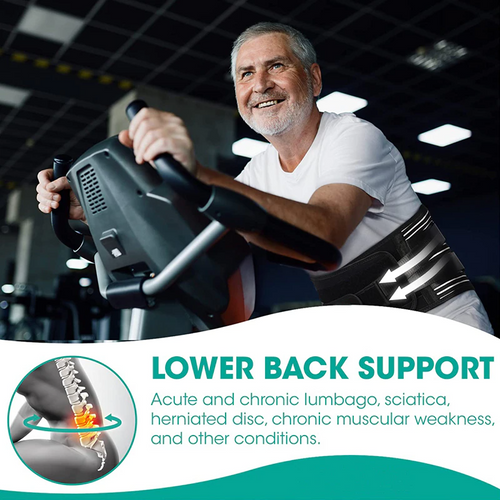 Adjustable Lower Back Brace Lumbar Support Waist Belt for Men Women Pain Relief