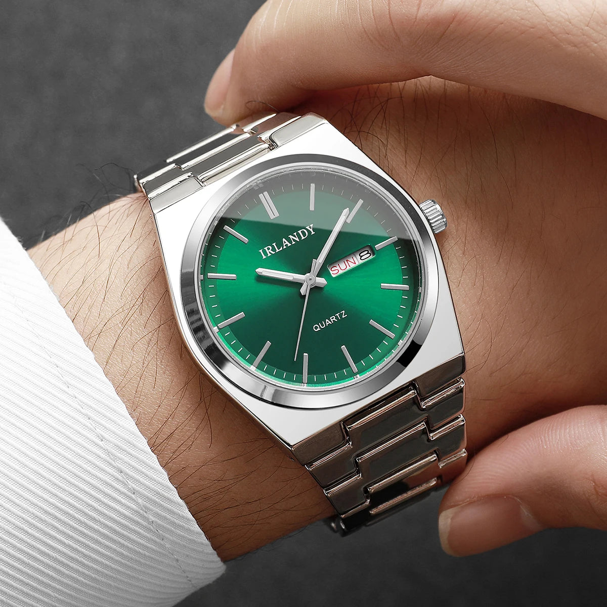 Orologi Da Uomo D'Affari Di Lusso Orologi Da Polso Al Quarzo Con Calendario per Uomo Orologio Reloj Hombre (Senza Scatola)