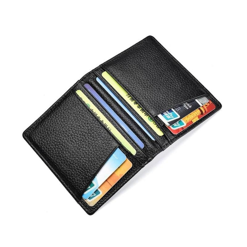 Ultra Slim RFID Blocking Leather Wallet Credit ID Card for Men Holder 2020 Purse Case Money Fashion Bag Women Wallets