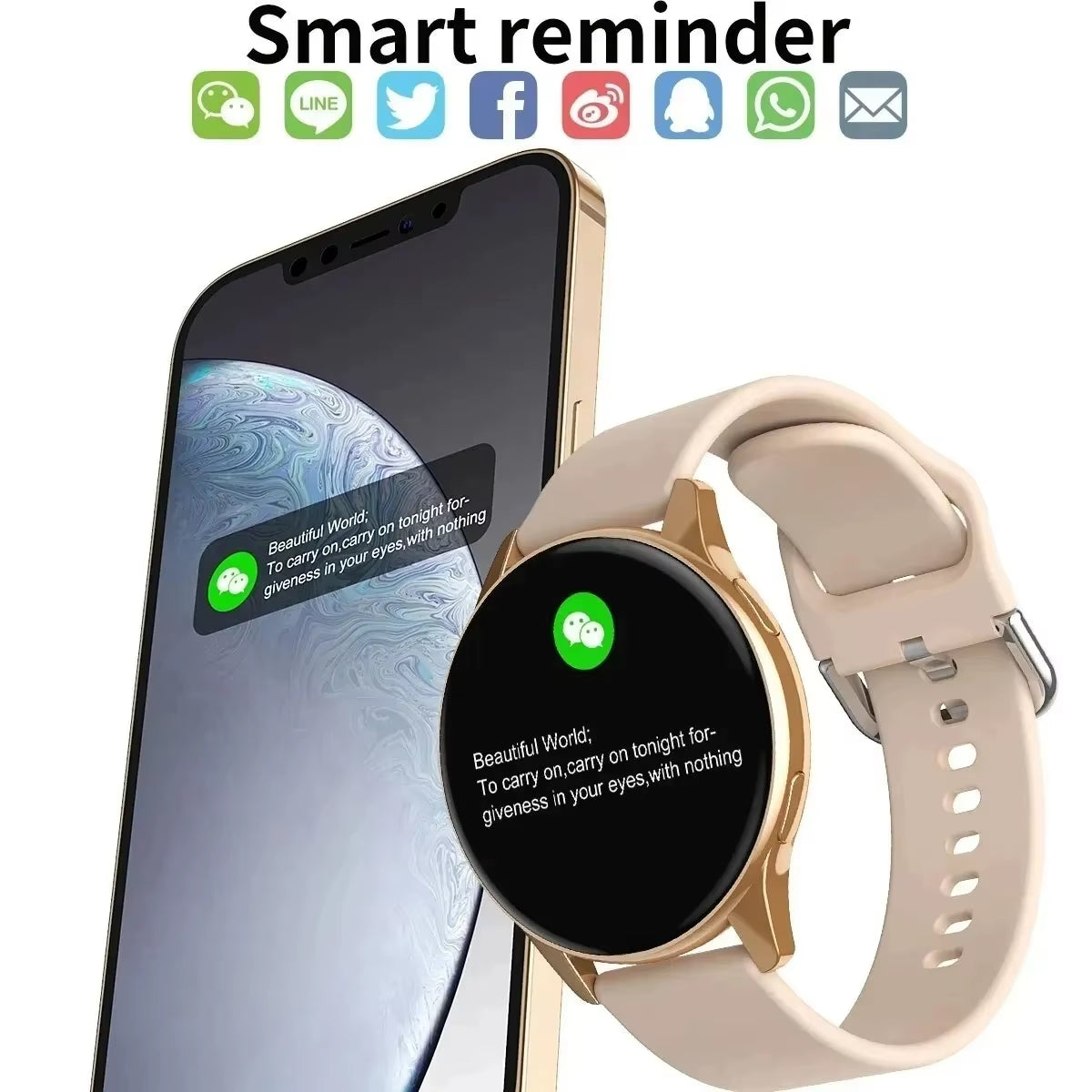 LIGE Nuovo Smart Watch 2025 Ricarica Wireless Smartwatch Chiamate Bluetooth Orologi Uomo Donna Bracciale Fitness Orologio Personalizzato Face + Box