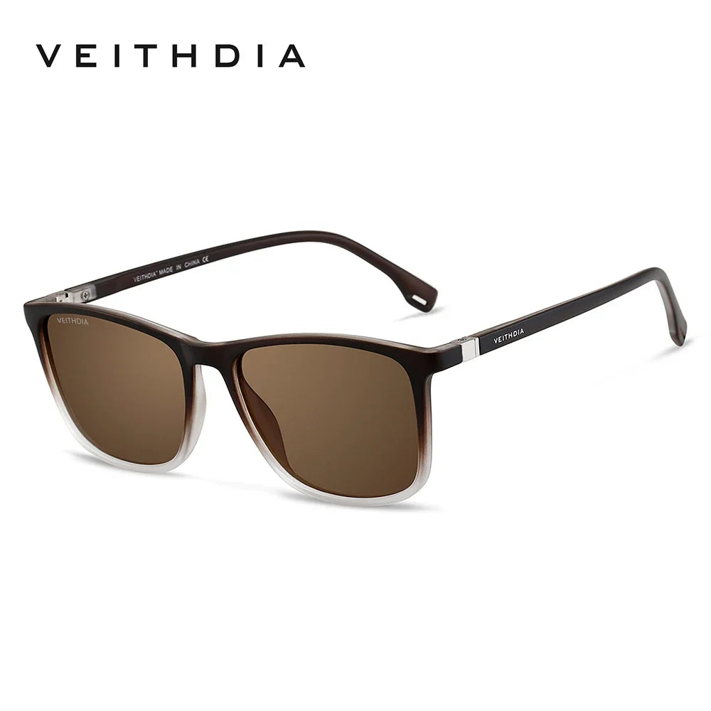VEITHDIA Brand New Occhiali Da Sole Unisex Retro TR90 Occhiali Da Sole Polarizzati UV400 Lenti Vintage Occhiali Da Sole per Uomo/Donna 7521