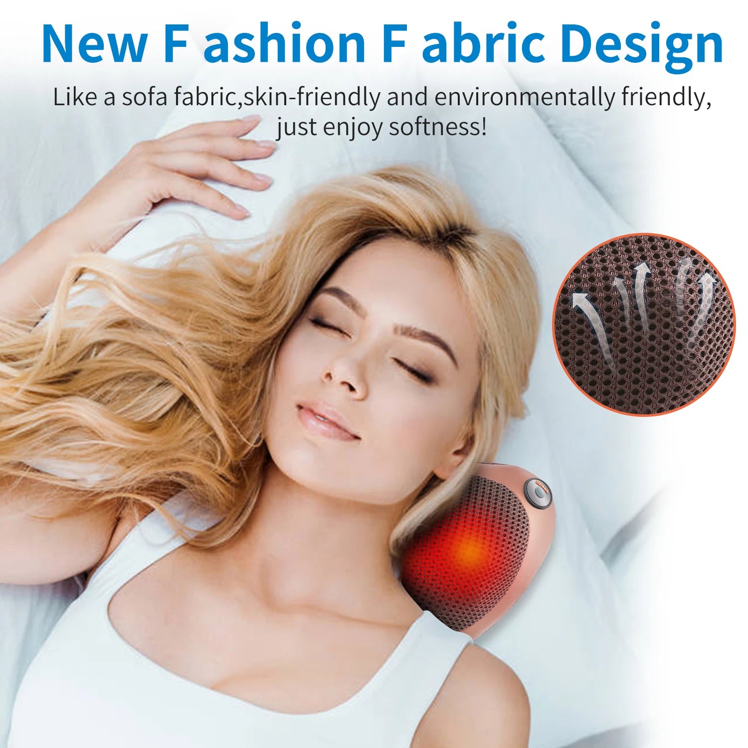 Massage Pillow for Back, Neck and Shoulders Electric Roller Massager