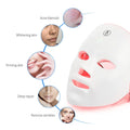 Maschera Facciale Ricaricabile a LED con 7 Colori per il Ringiovanimento della Pelle e Trattamenti Estetici Domestici