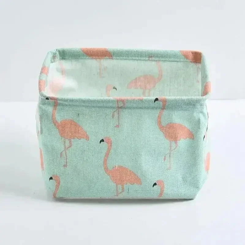 1pc tessuto di cotone e lino impermeabile articoli vari da tavolo cestino scatola di immagazzinaggio giocattolo cosmetico organizzatore biancheria intima calzini vestiti storagebag
