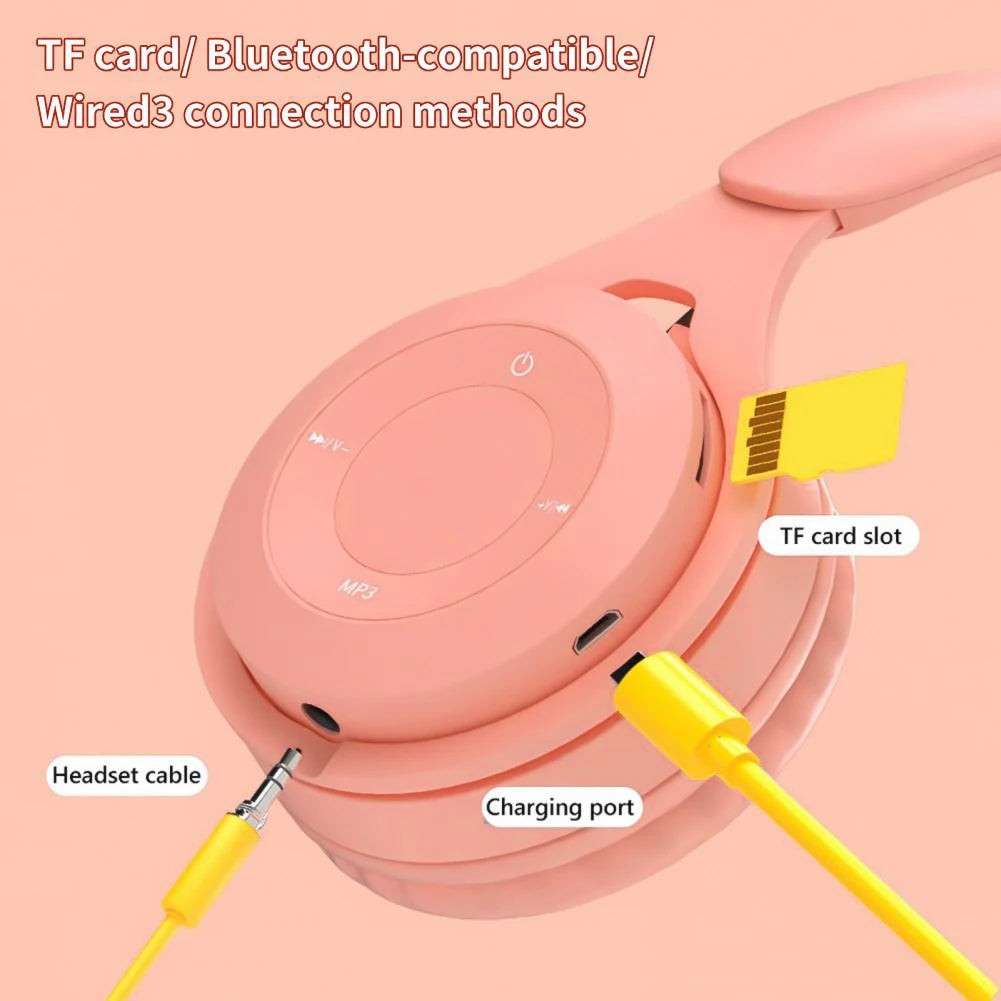 Y08 Cuffia Bluetooth Senza Fili Cuffie Macaron Cuffie Da Gioco Con Fascia Stereo Con Microfono Gamer Girl Gift per Tablet Mobile