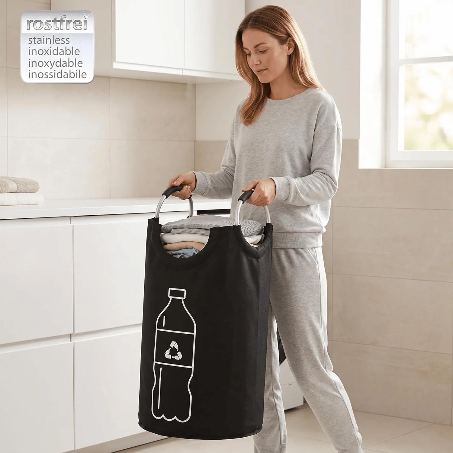 Set 2 Cesti Pieghevoli Grandi — Organizer Versatile Casa
