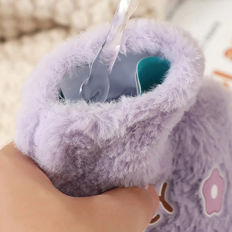 Borsa Acqua Calda Peluche — Coniglio e Orso Scaldamani