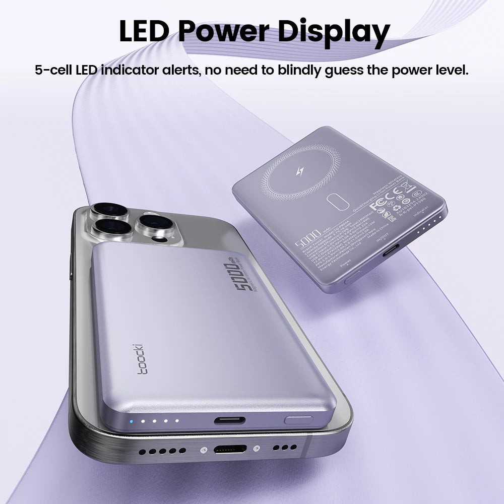Power Bank Magnetico 5000mAh 15W — MagSafe per iPhone