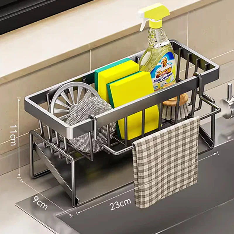 Organizer Lavello Inox — Porta Spugne e Detersivi