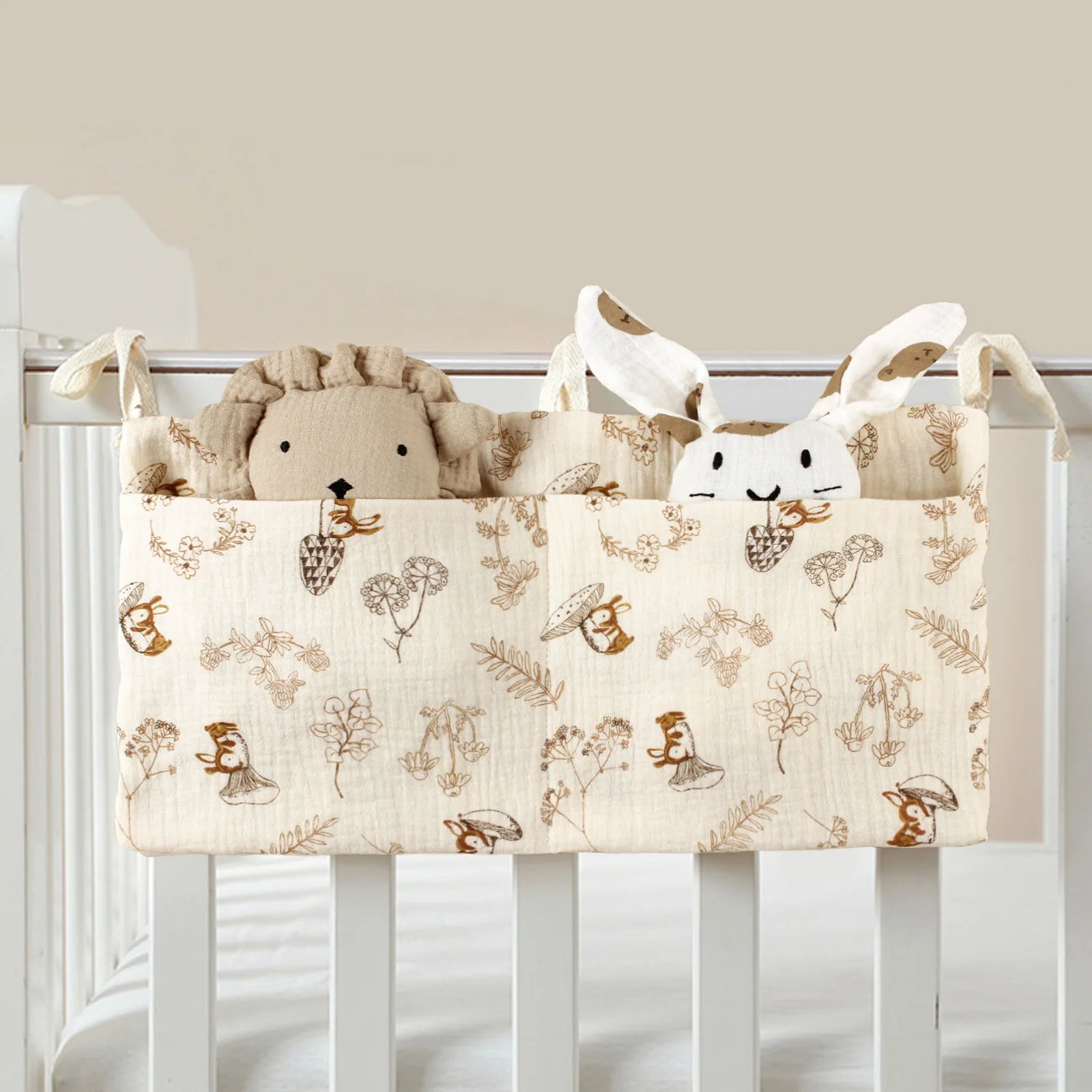 Organizzatore per oggetti per bambini Borsa per culla per bambini Borsa da letto multifunzionale per neonato per biancheria da letto per bambini Borsa per pannolini Organizzatore per passeggino