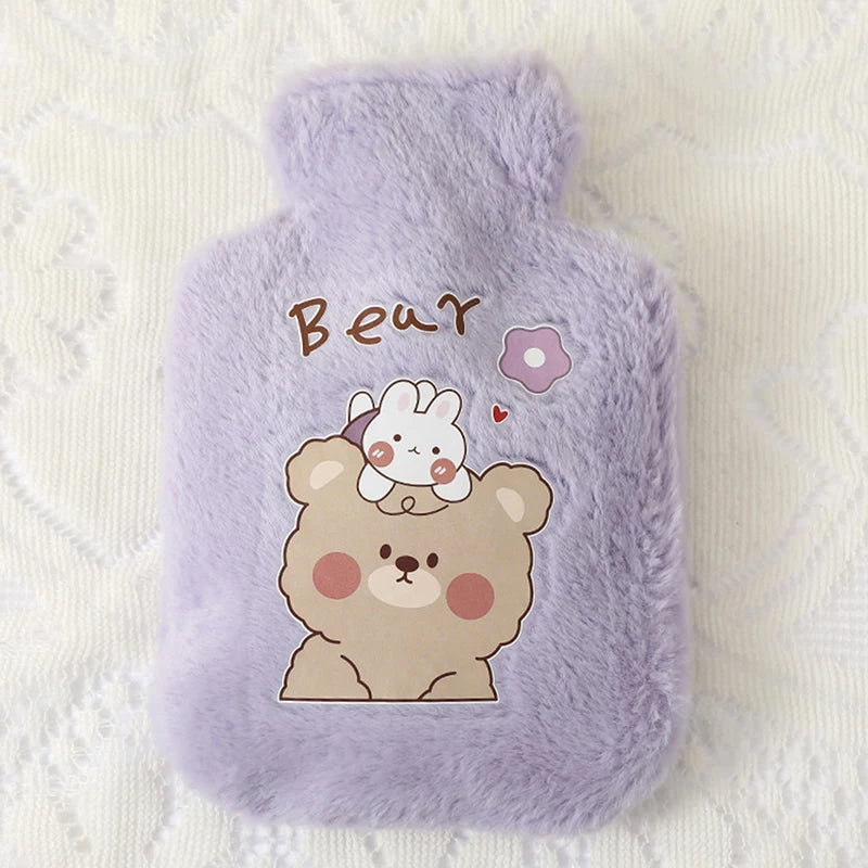 Borsa Acqua Calda Peluche — Coniglio e Orso Scaldamani