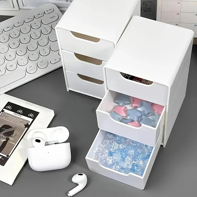 Organizer Scrivania 3 Livelli con Cassetti — Cosmetici e Ufficio