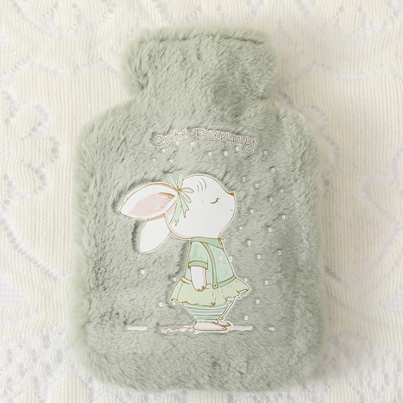 Borsa Acqua Calda Peluche — Coniglio e Orso Scaldamani