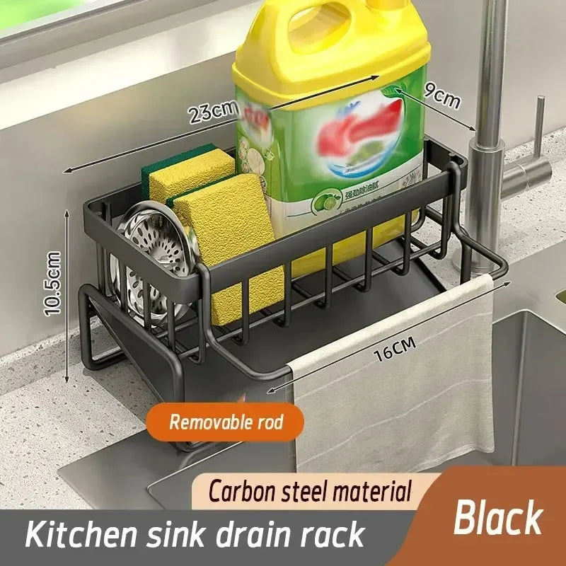 Mensola Cucina Adesiva con Ganci — Senza Foratura ABS