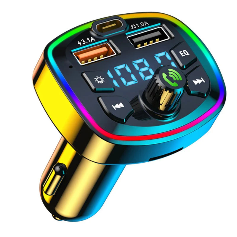 Trasmettitore FM Bluetooth 5.0 Auto — Vivavoce e Carica Rapida