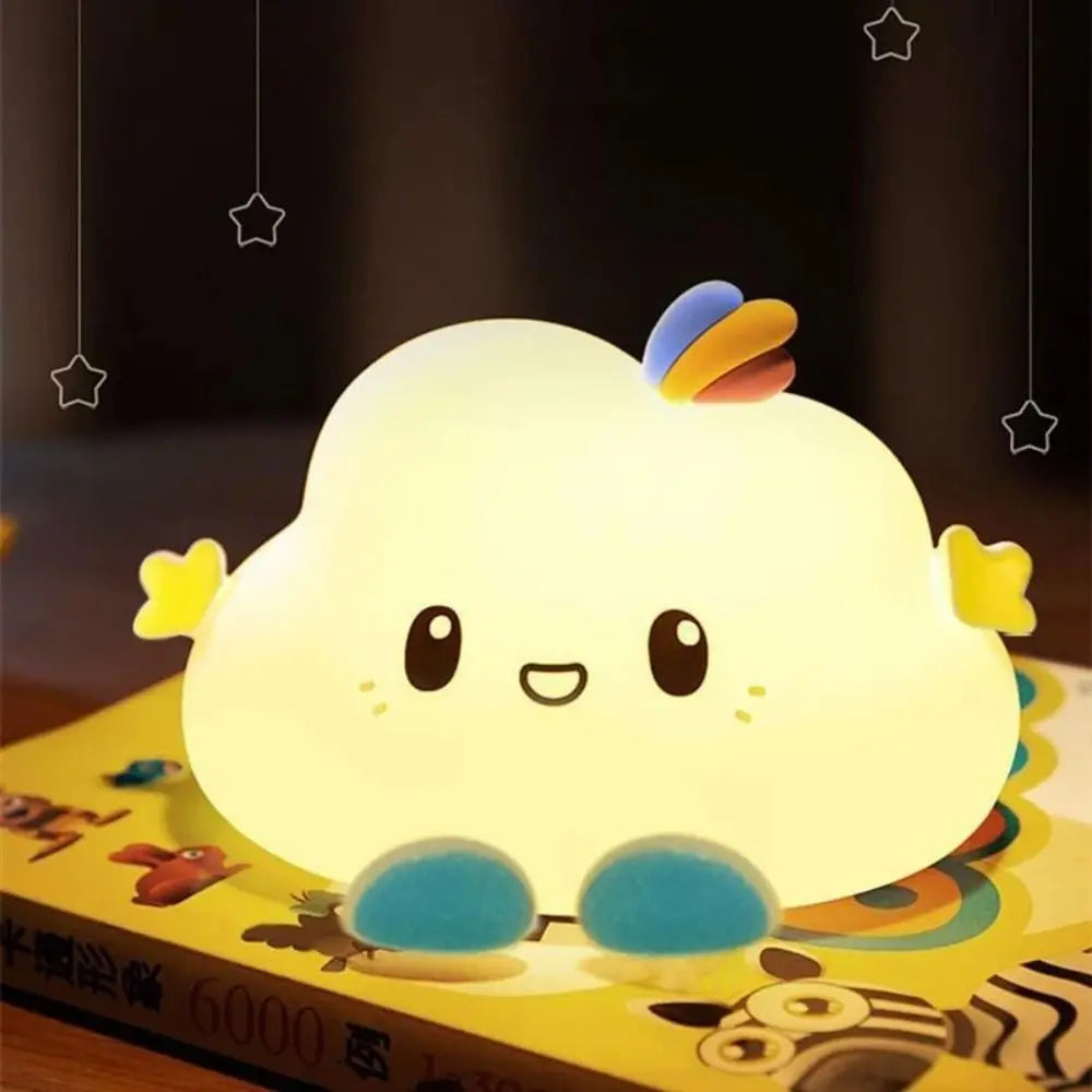 Cute Cloud Night Light decorazione della casa Cartoon Creative Table Lamp Mini lampada da comodino portatile bambini Baby