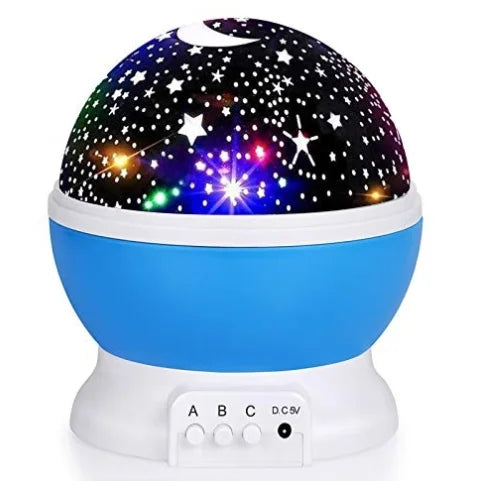 Lampada da notte Proiettore Cielo stellato Proiettore di luce notturna Lampada per bambini Decor Rotante Stellato Asilo nido Luna Galassia Proiettore Lampada da tavolo