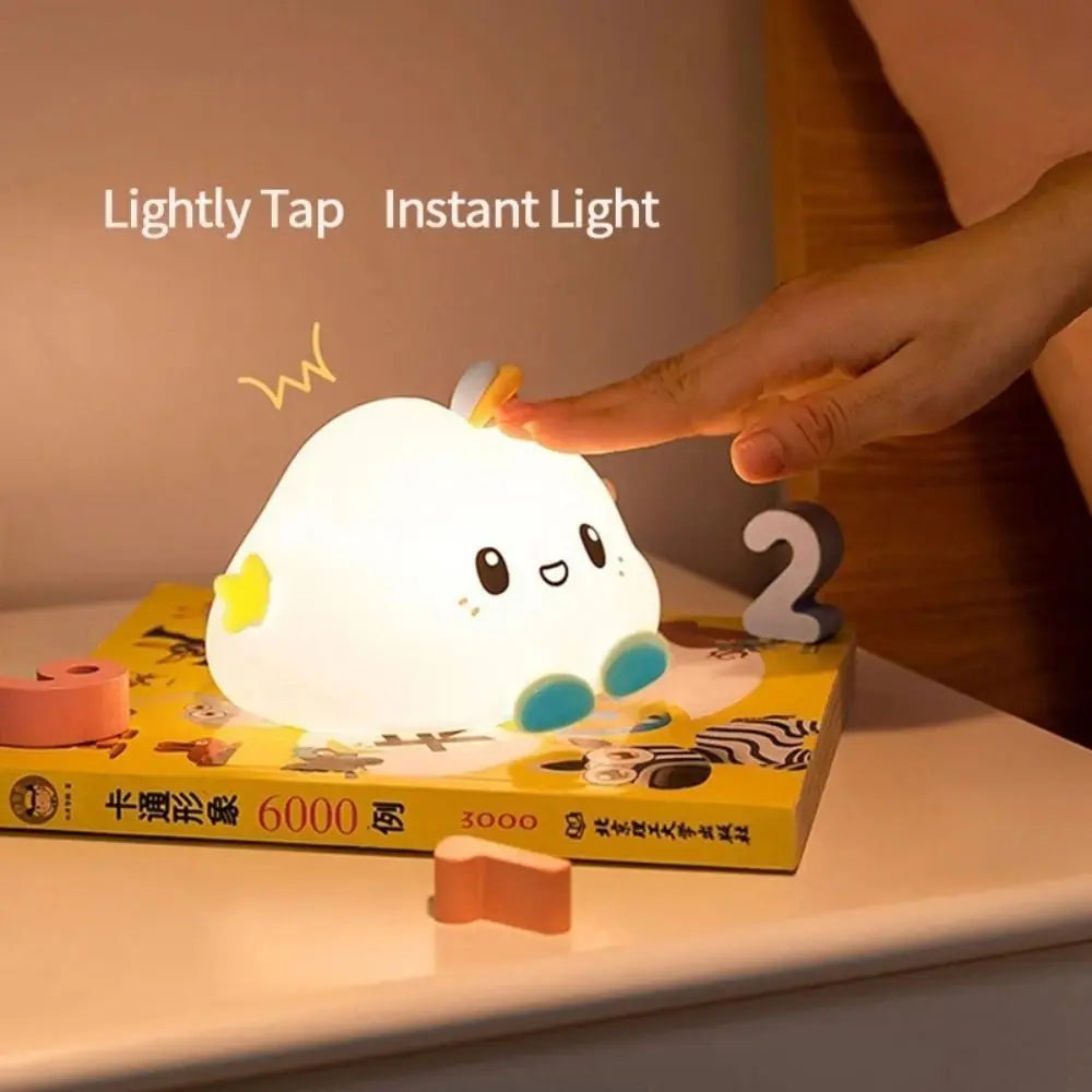 Cute Cloud Night Light decorazione della casa Cartoon Creative Table Lamp Mini lampada da comodino portatile bambini Baby