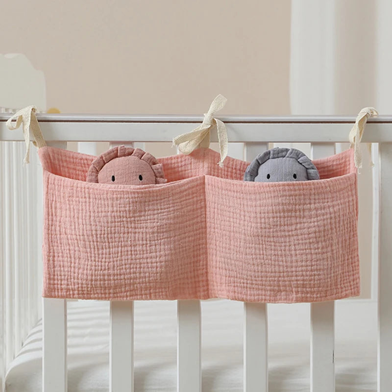Organizzatore per oggetti per bambini Borsa per culla per bambini Borsa da letto multifunzionale per neonato per biancheria da letto per bambini Borsa per pannolini Organizzatore per passeggino
