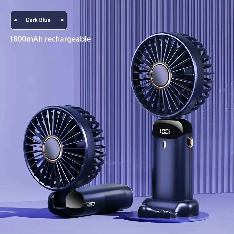 Ventilatore da Collo Portatile USB — 5 Velocità 1800mAh