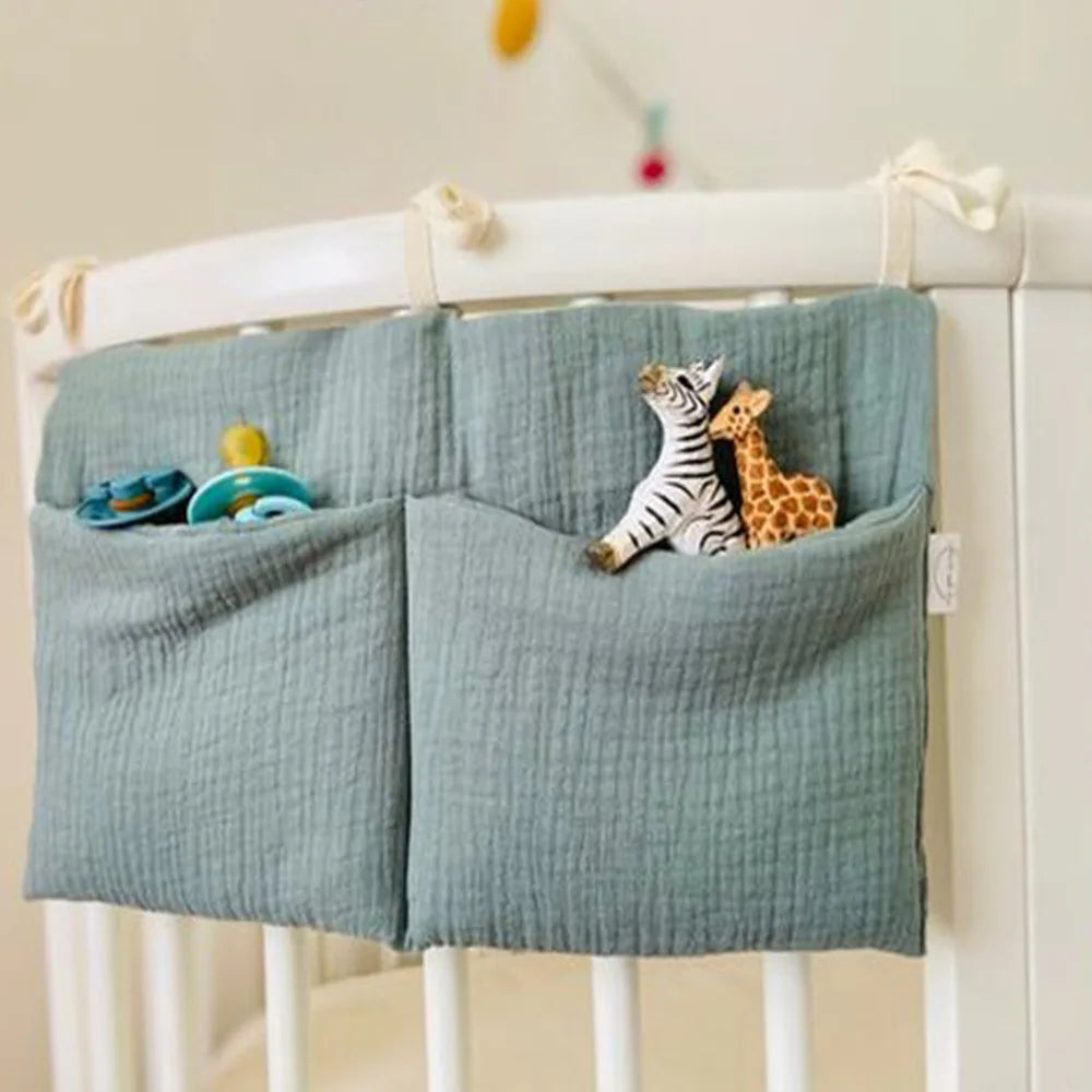 Organizzatore per oggetti per bambini Borsa per culla per bambini Borsa da letto multifunzionale per neonato per biancheria da letto per bambini Borsa per pannolini Organizzatore per passeggino