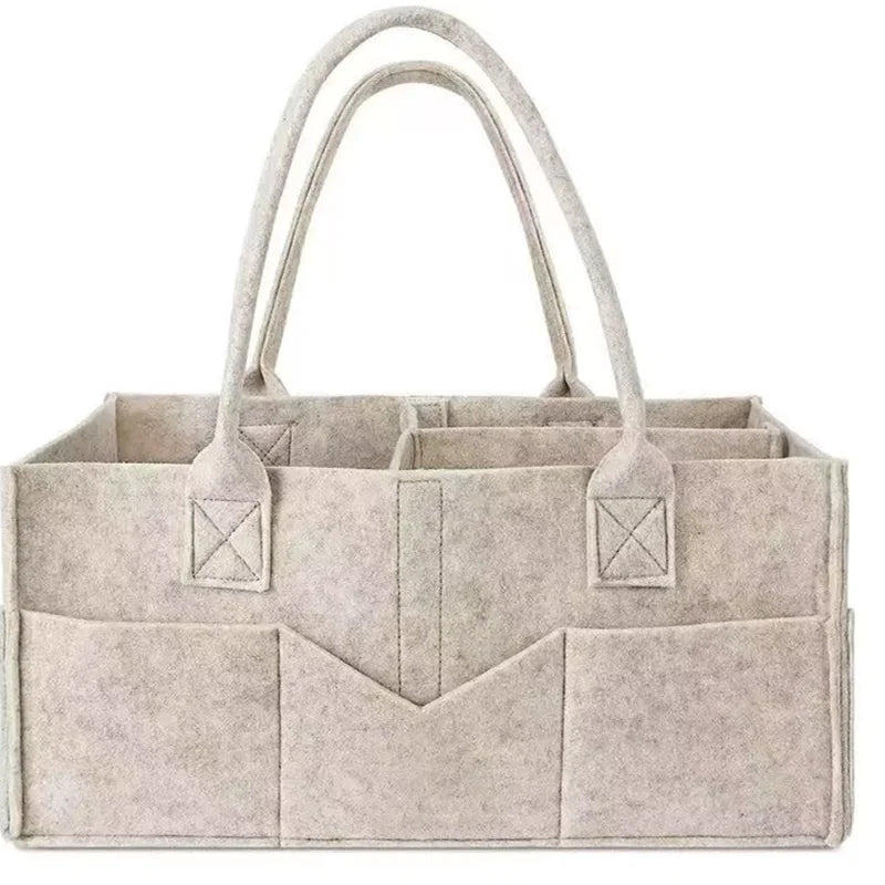 Borsa portaoggetti per pannolini in feltro per bambini Pannolini per giocattoli vari per bambini Borsa per pannolini in feltro di grande capacità