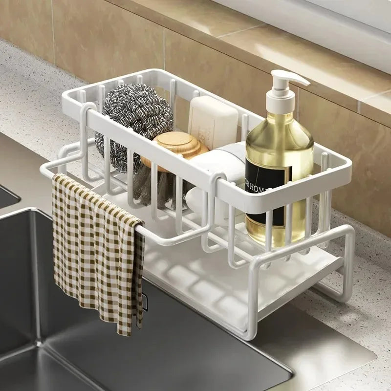 Mensola Cucina Adesiva con Ganci — Senza Foratura ABS