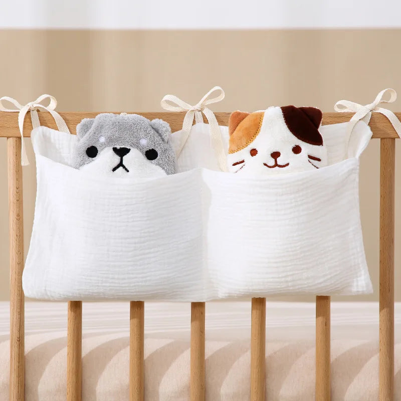 Organizzatore per oggetti per bambini Borsa per culla per bambini Borsa da letto multifunzionale per neonato per biancheria da letto per bambini Borsa per pannolini Organizzatore per passeggino