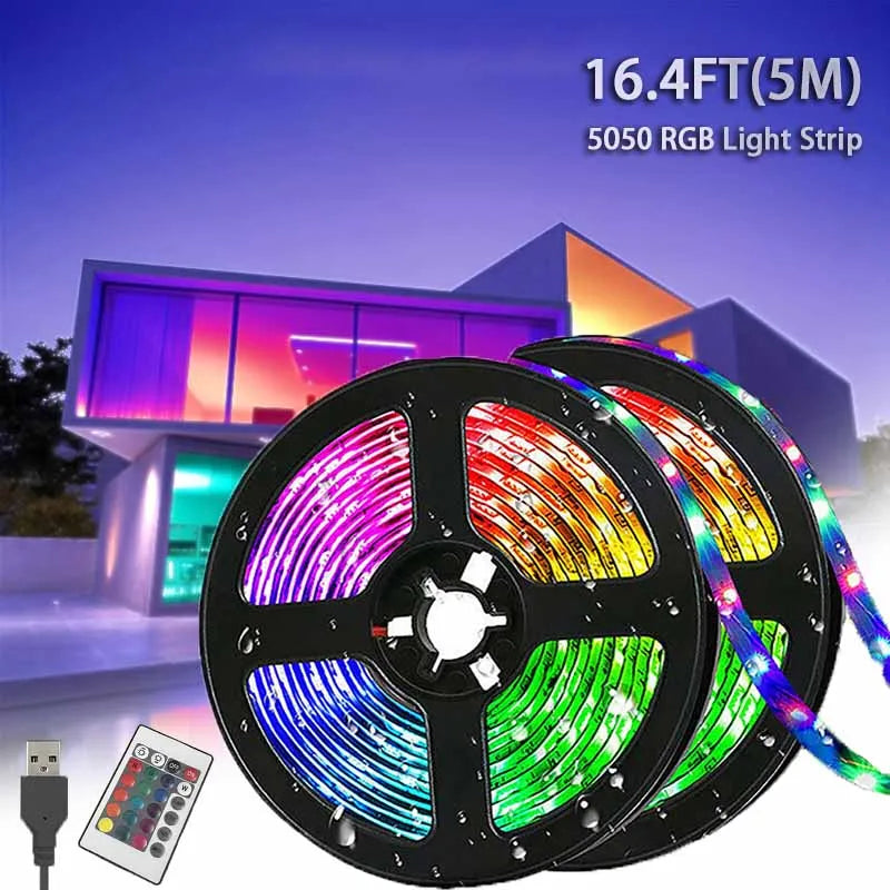 Striscia LED RGB 5M USB — 16 Milioni di Colori per TV e Gaming