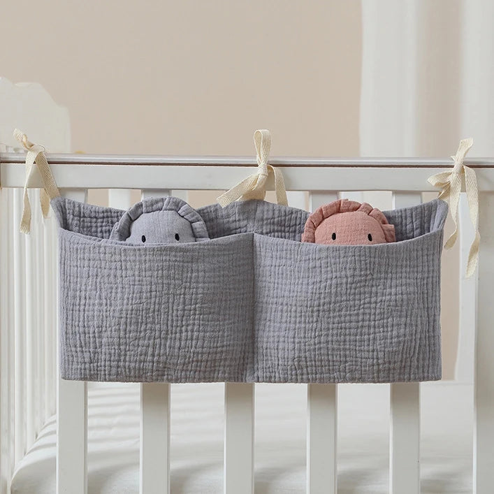 Organizzatore per oggetti per bambini Borsa per culla per bambini Borsa da letto multifunzionale per neonato per biancheria da letto per bambini Borsa per pannolini Organizzatore per passeggino