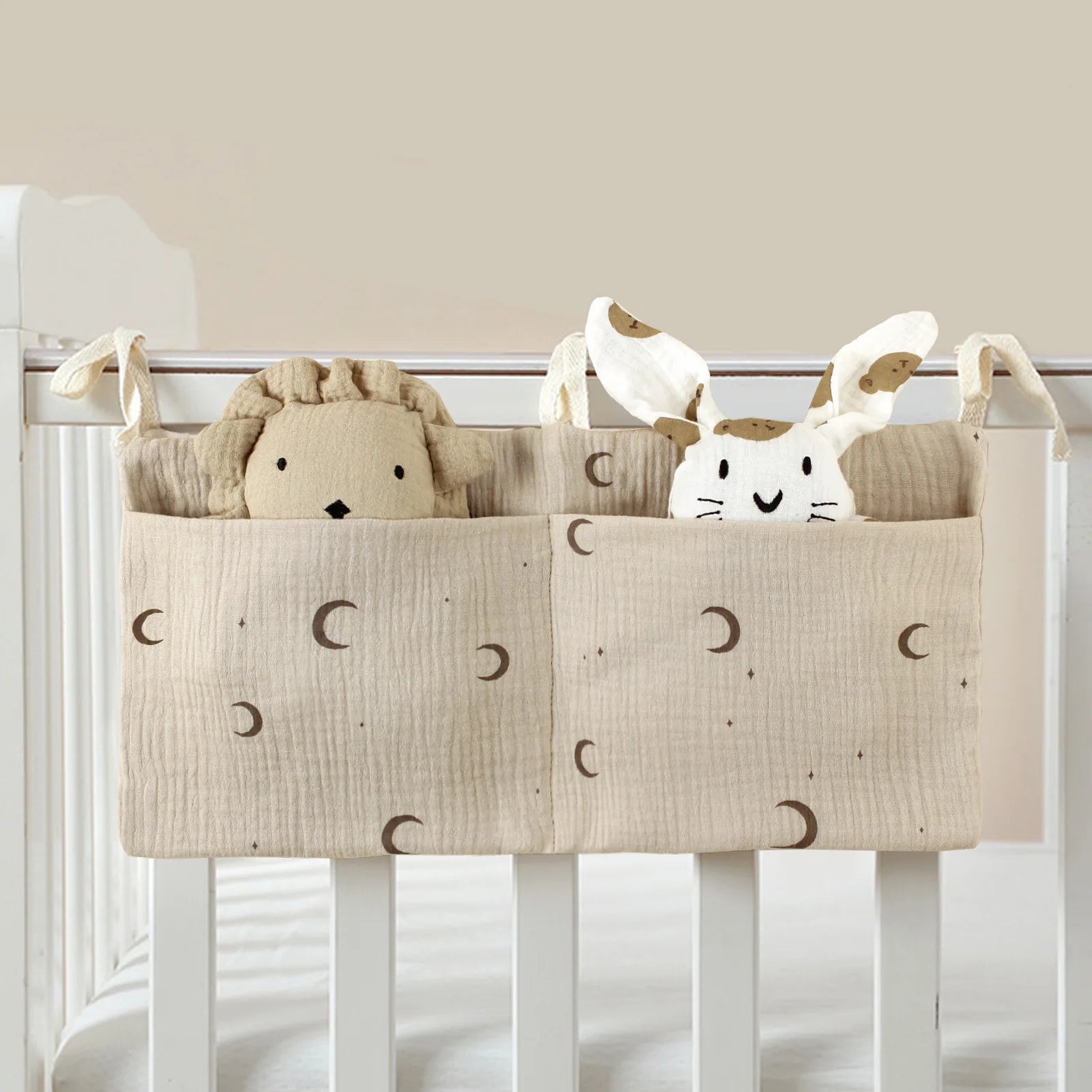 Organizzatore per oggetti per bambini Borsa per culla per bambini Borsa da letto multifunzionale per neonato per biancheria da letto per bambini Borsa per pannolini Organizzatore per passeggino
