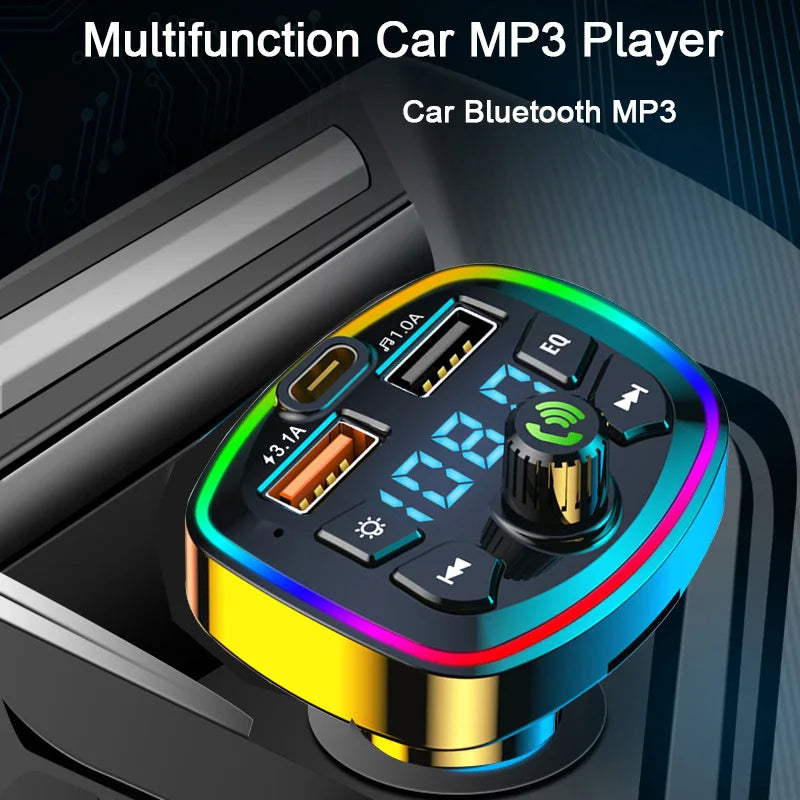 Trasmettitore FM Bluetooth 5.0 Auto — Vivavoce e Carica Rapida