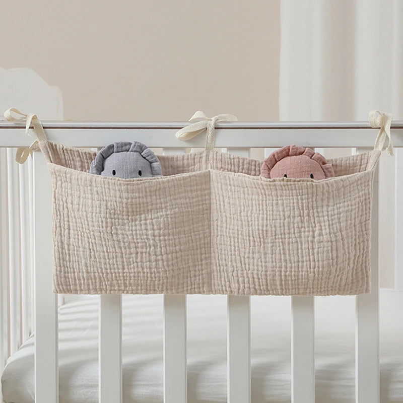 Organizzatore per oggetti per bambini Borsa per culla per bambini Borsa da letto multifunzionale per neonato per biancheria da letto per bambini Borsa per pannolini Organizzatore per passeggino