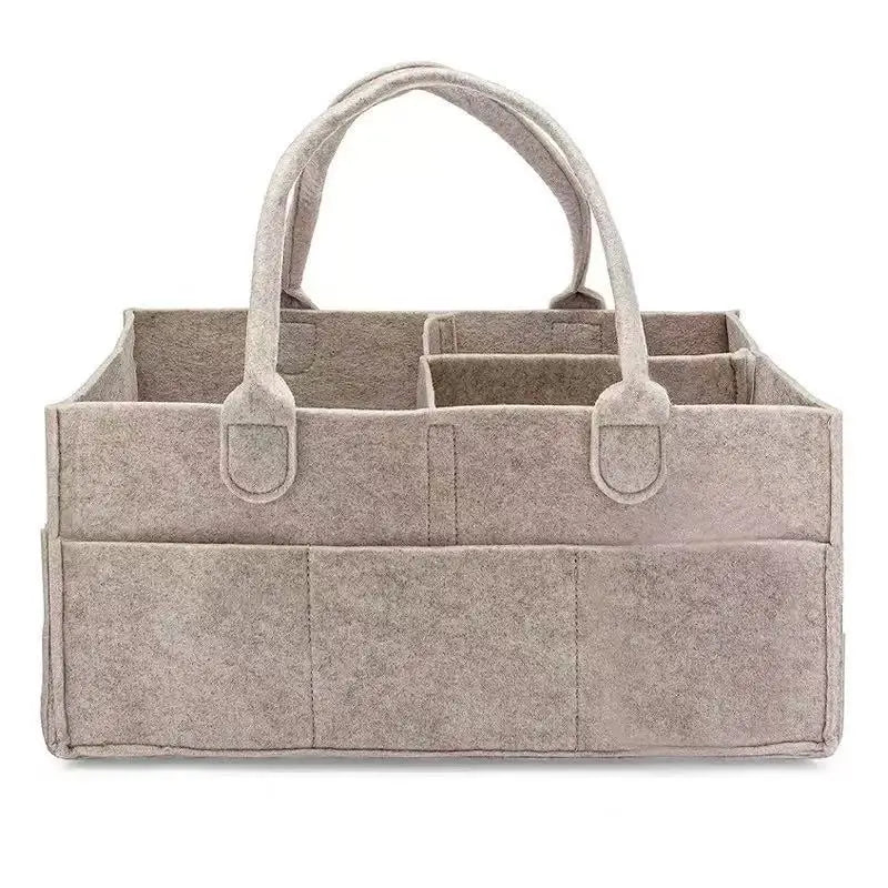 Borsa portaoggetti per pannolini in feltro per bambini Pannolini per giocattoli vari per bambini Borsa per pannolini in feltro di grande capacità