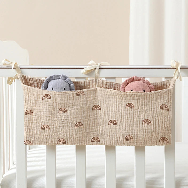 Organizzatore per oggetti per bambini Borsa per culla per bambini Borsa da letto multifunzionale per neonato per biancheria da letto per bambini Borsa per pannolini Organizzatore per passeggino