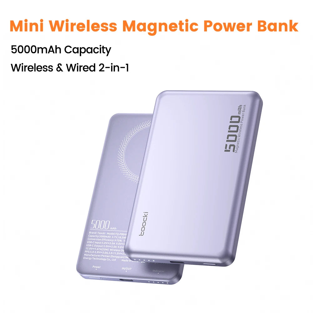 Power Bank Magnetico 5000mAh 15W — MagSafe per iPhone