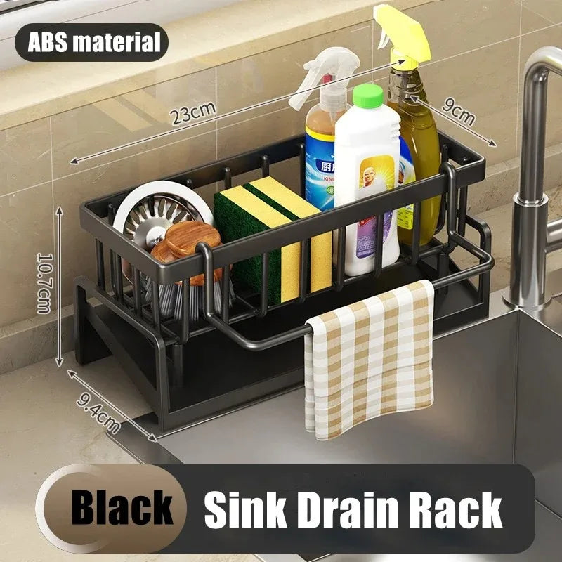 Mensola Cucina Adesiva con Ganci — Senza Foratura ABS