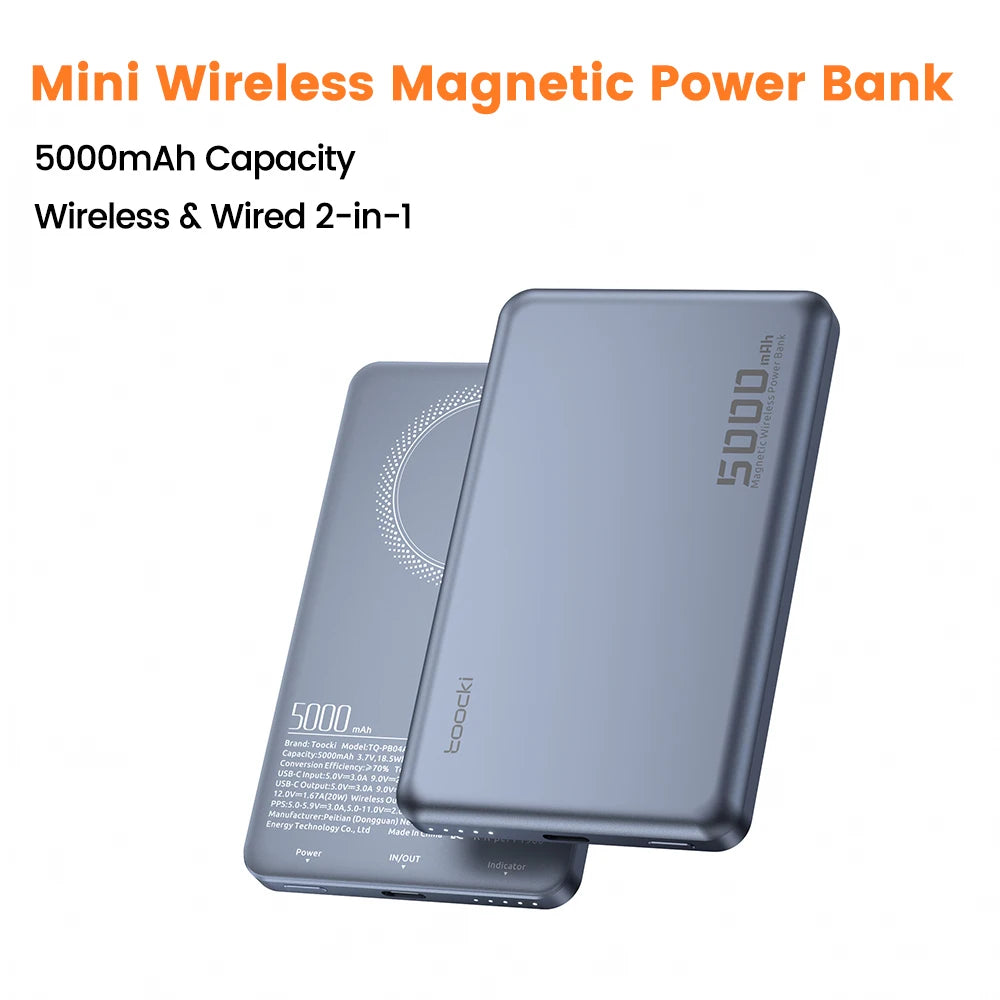 Power Bank Magnetico 5000mAh 15W — MagSafe per iPhone