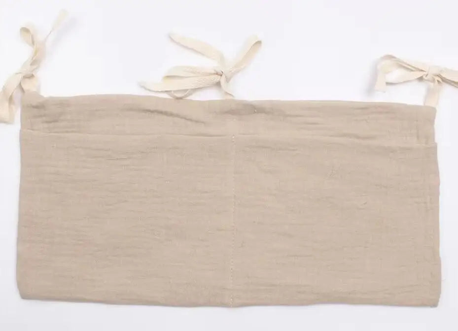 Organizzatore per culla Lettino Caddy Borsa portaoggetti per letto 2 tasche Comodino Appeso Pannolini Nursery Giocattoli Borsa Pannolini Passeggino Organizzare