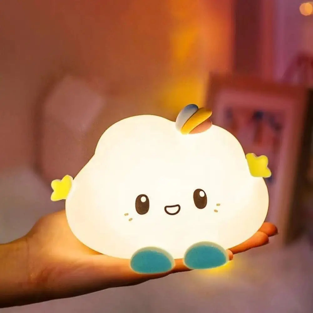 Cute Cloud Night Light decorazione della casa Cartoon Creative Table Lamp Mini lampada da comodino portatile bambini Baby