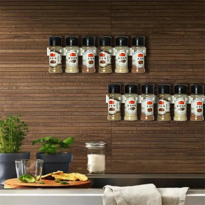 Set 2 Scaffalette Cucina con Clip — Organizer Spezie