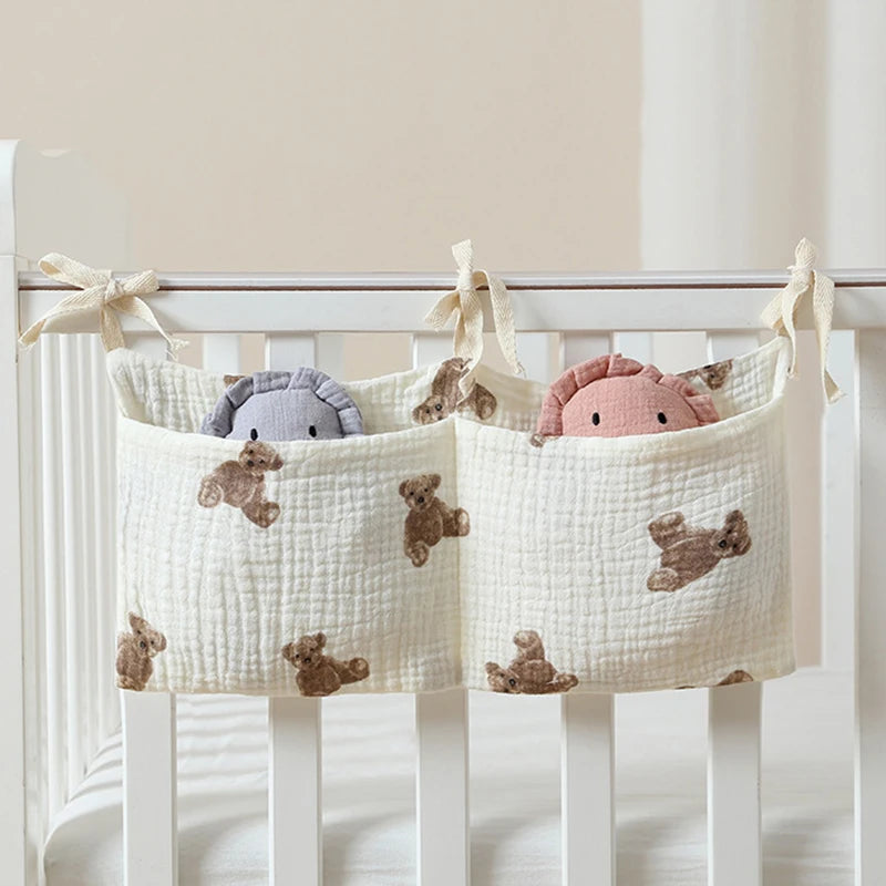 Organizzatore per oggetti per bambini Borsa per culla per bambini Borsa da letto multifunzionale per neonato per biancheria da letto per bambini Borsa per pannolini Organizzatore per passeggino