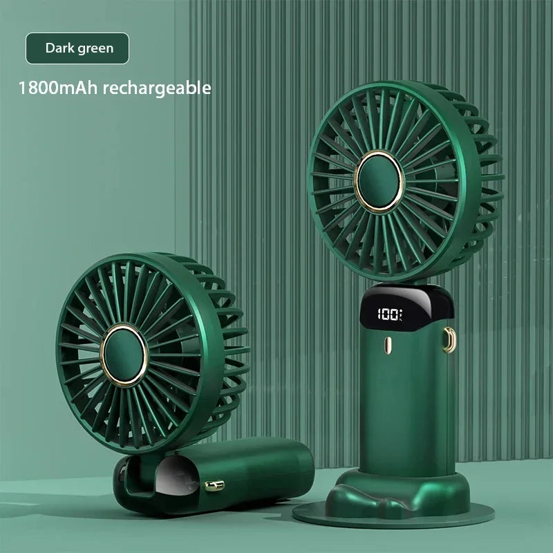 Ventilatore da Collo Portatile USB — 5 Velocità 1800mAh