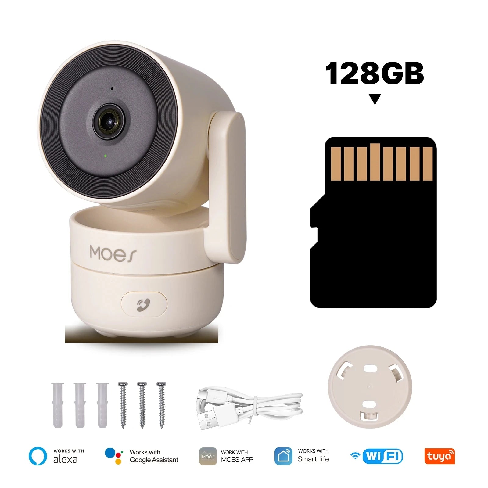 tuya Wifi Indoor Pan/Tilt Smart Security Camera 4MP HD Infrared Night Vision Motion Sound Detection Monitor Panoramic Patrol