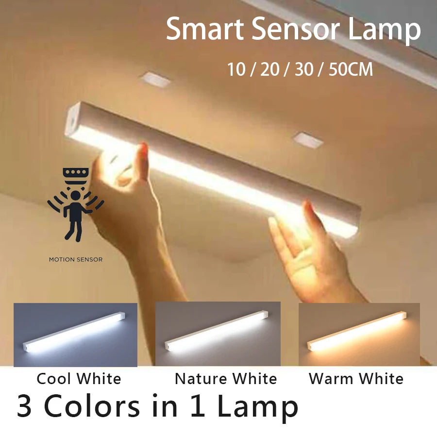 Barra LED Magnetica Ricaricabile — Luce a Induzione per Armadio