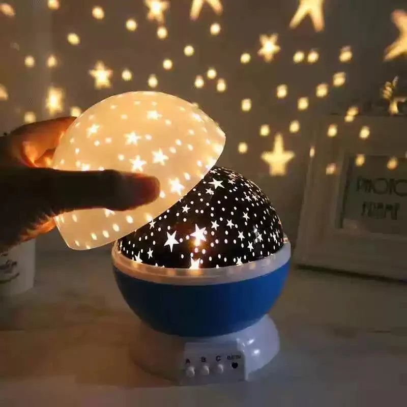 Lampada da notte Proiettore Cielo stellato Proiettore di luce notturna Lampada per bambini Decor Rotante Stellato Asilo nido Luna Galassia Proiettore Lampada da tavolo