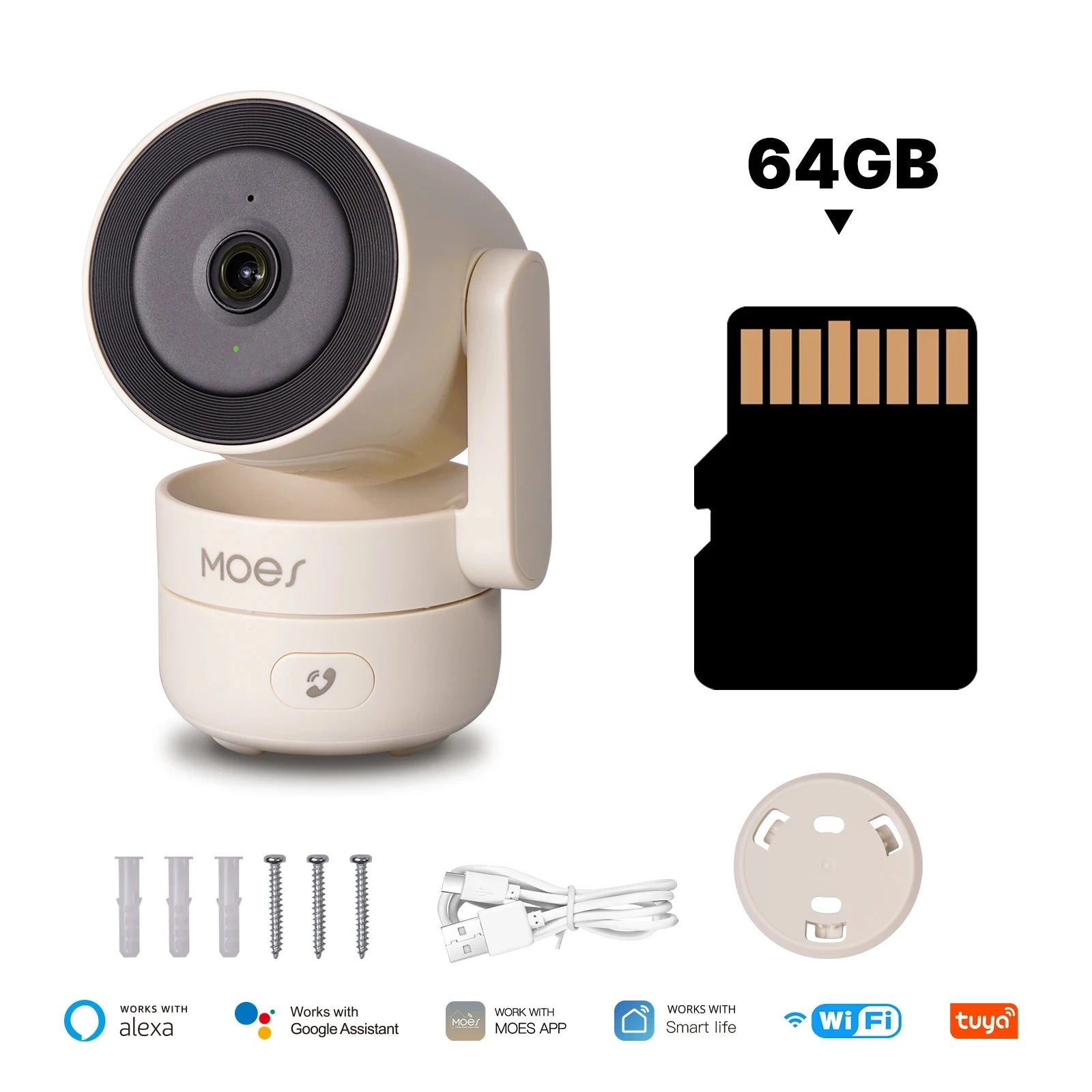 tuya Wifi Indoor Pan/Tilt Smart Security Camera 4MP HD Infrared Night Vision Motion Sound Detection Monitor Panoramic Patrol